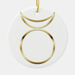 Falln Pagan Horned God Symbol Julgransprydnad Keramik