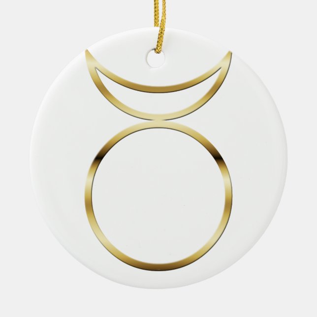Falln Pagan Horned God Symbol Julgransprydnad Keramik (Framsidan)