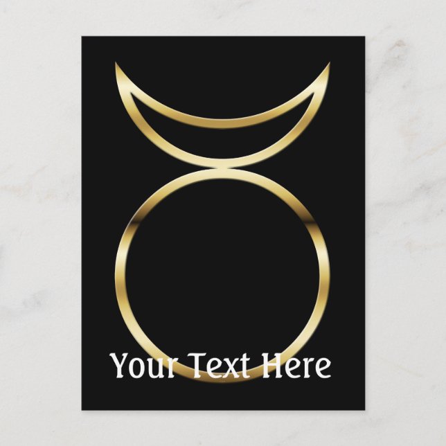 Falln Pagan Horned God Symbol Vykort (Framsida)