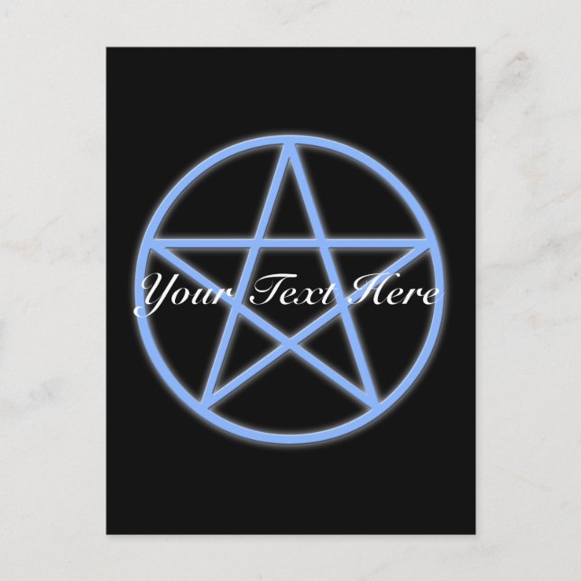 Falln Pagan Pentacle Vykort (Framsida)