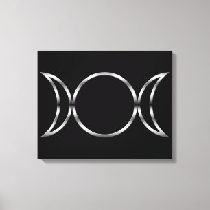 Falln Pagan Triple Goddess Symbol Canvastryck