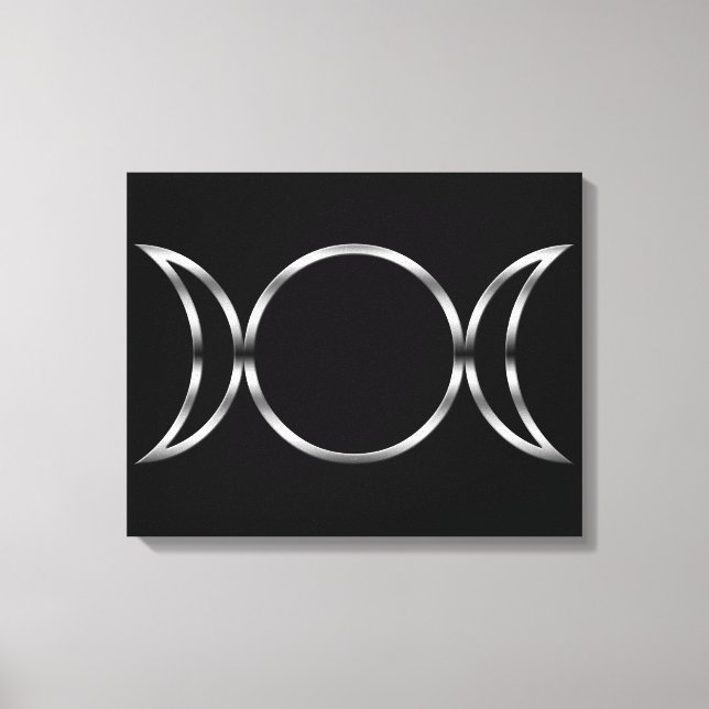 Falln Pagan Triple Goddess Symbol Canvastryck (Framsida)