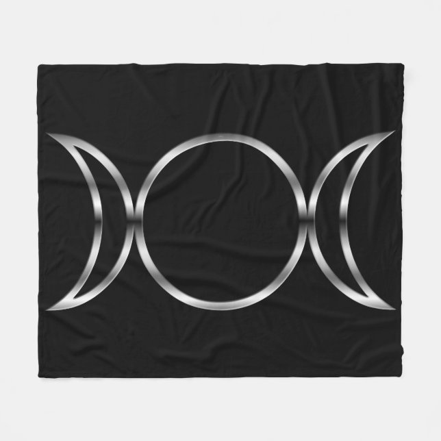 Falln Pagan Triple Goddess Symbol Fleecefilt (Framsidan (Horisontell))