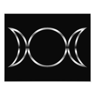 Falln Pagan Triple Goddess Symbol Fototryck