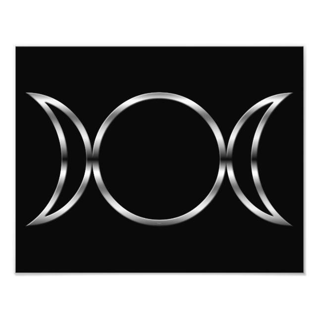 Falln Pagan Triple Goddess Symbol Fototryck (Framsidan)