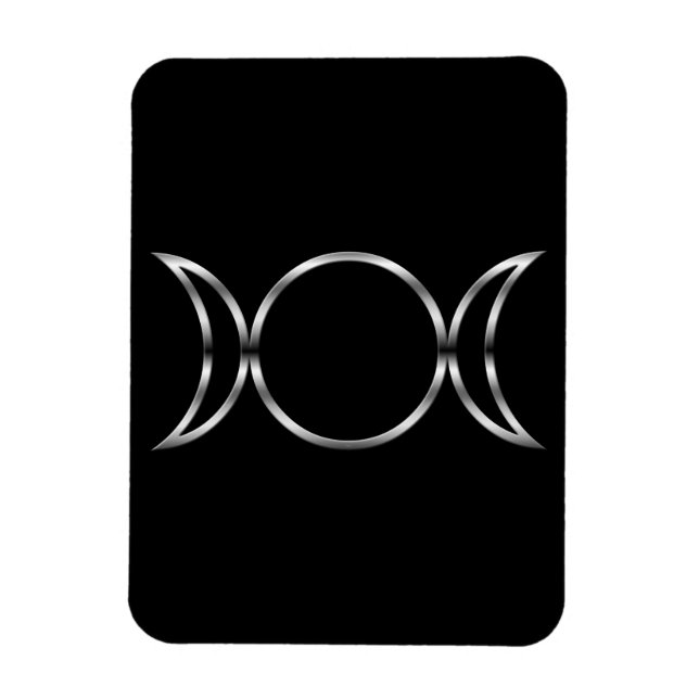 Falln Pagan Triple Goddess Symbol Magnet (Vertikal)