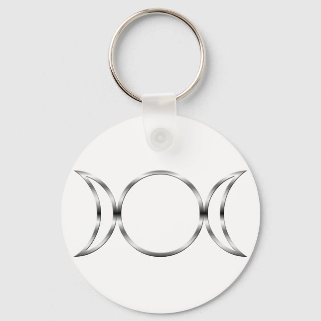 Falln Pagan Triple Goddess Symbol Nyckelring (Framsida)
