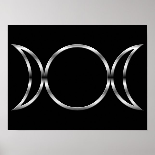 Falln Pagan Triple Goddess Symbol Poster (Framsidan)