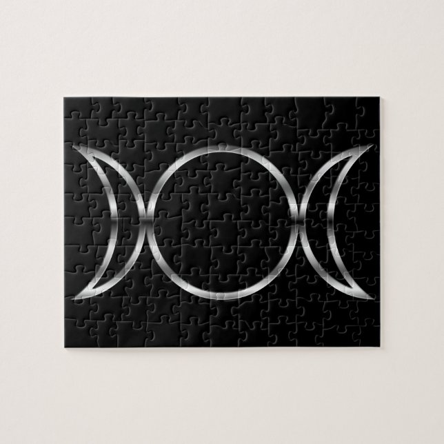 Falln Pagan Triple Goddess Symbol Pussel (Horisontell)