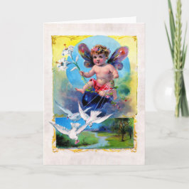 Falln Påsk Fairy Helgkort