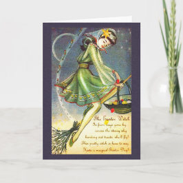 Falln Påsk Witch Helgkort