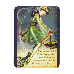 Falln Påsk Witch Magnet