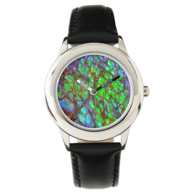 Falln Peacock Ammolite Armbandsur (Framsida)