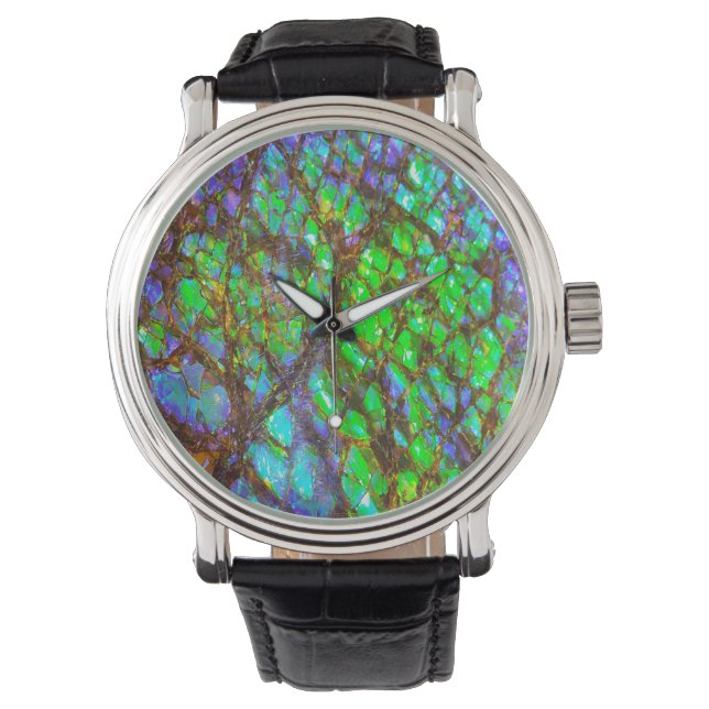 Falln Peacock Ammolite Armbandsur (Framsida)