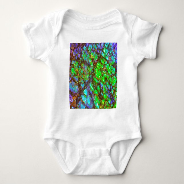 Falln Peacock Ammolite Tee Shirt (Framsida)