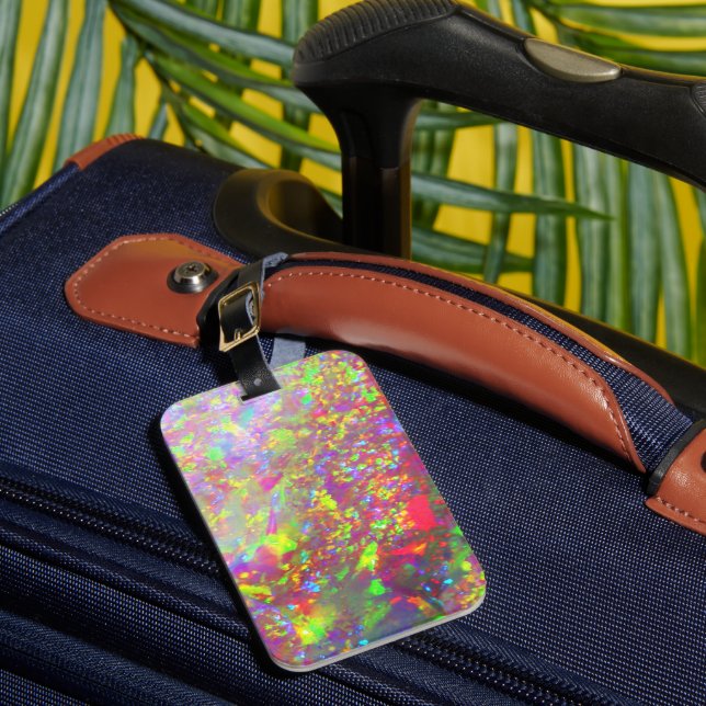 Falln Rainbow brasiliansk opal Bagagebricka (Framsida Insitu 1)