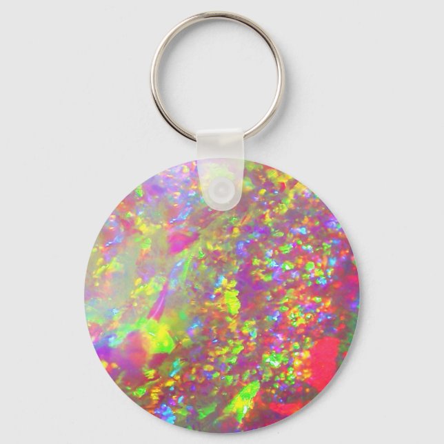 Falln Rainbow Brazilian Opal Nyckelring (Framsida)