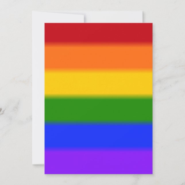 Falln Rainbow Gay pride Flagga Inbjudningar (Framsida)