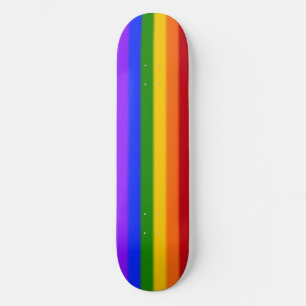 Falln Rainbow Gay pride Flagga Mini Skateboard Bräda 18,5 Cm