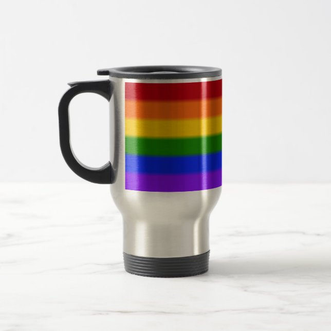 Falln Rainbow Gay pride Flagga Resemugg (Vänster)