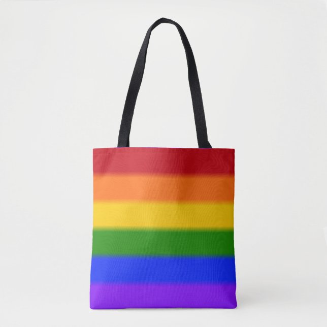 Falln Rainbow Gay pride Flagga Tygkasse (Framsida)