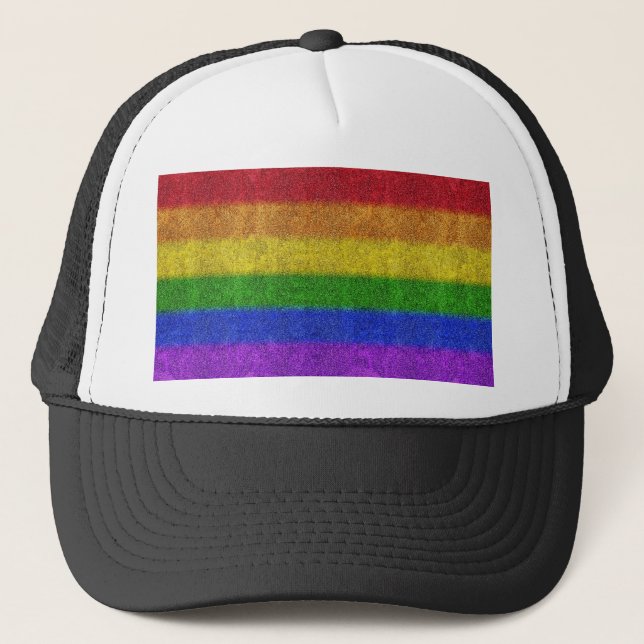 Falln Rainbow Glitter-övertoning Keps (Framsida)