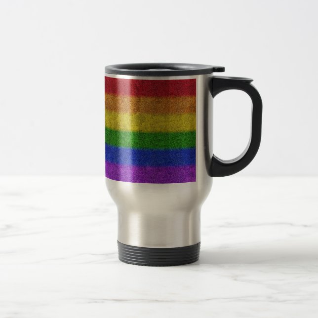 Falln Rainbow Glitter-övertoning Resemugg (Höger)