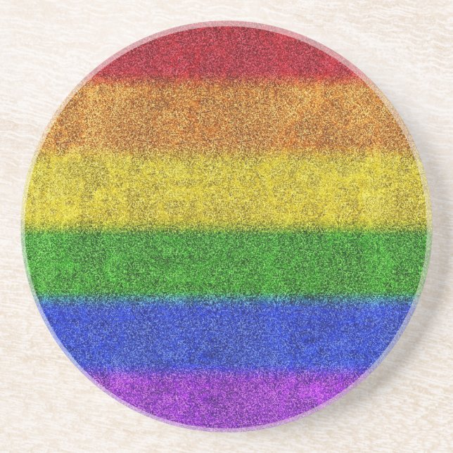Falln Rainbow Glitter-övertoning Underlägg Sandsten (Framsidan)