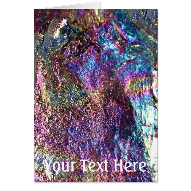 Falln Rainbow Sten Hälsningskort (Framsidan)