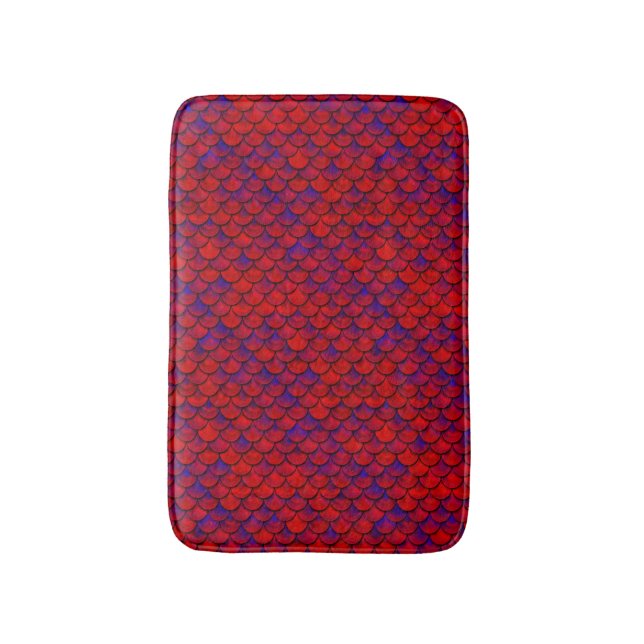 Falln Red and Lila Scales Badrumsmatta (Framsidan (Vertikal))