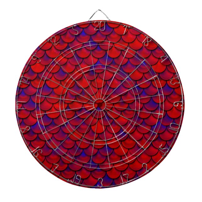 Falln Red and Lila Scales Darttavla (Framsidan)