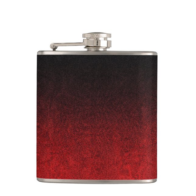 Falln Red & Black Glitter-övertoning Fickplunta (Framsidan)