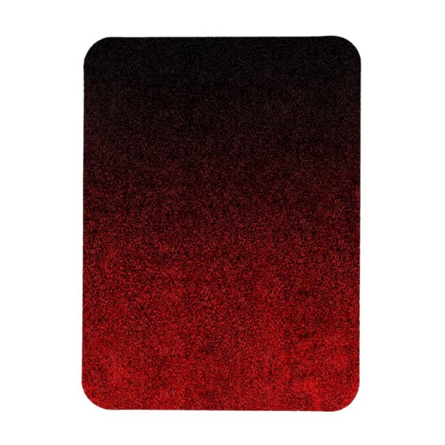 Falln Red & Black Glitter-övertoning Magnet (Vertikal)