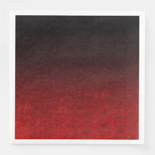 Falln Red & Black Glitter-övertoning Pappersservett