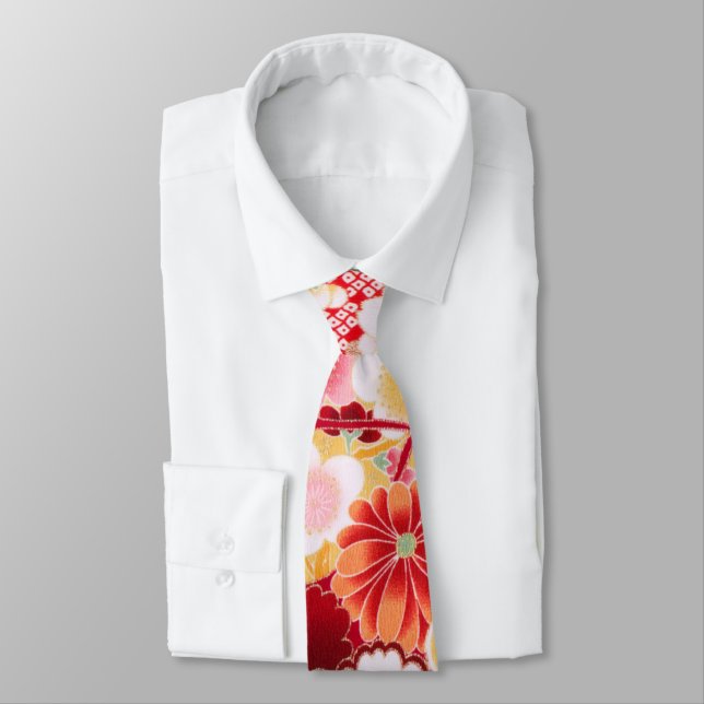 Falln Red Blommigt Burst Slips (Bunden)