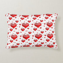 Falln Red Hearts (Du väljer Bakgrund Färg!)