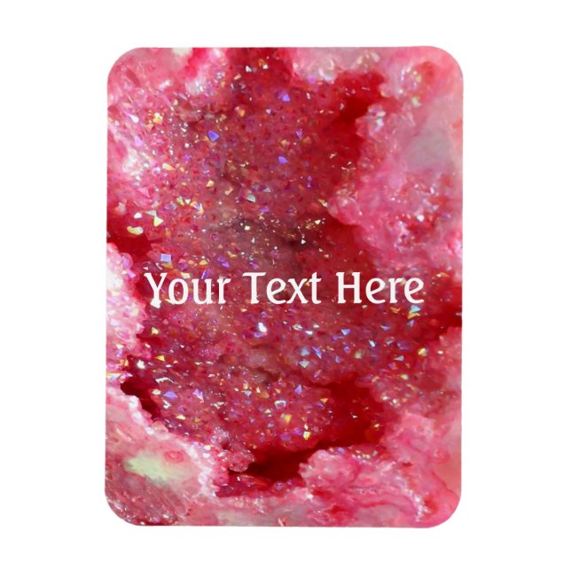 Falln Rosa Älva Crystals Magnet (Vertikal)