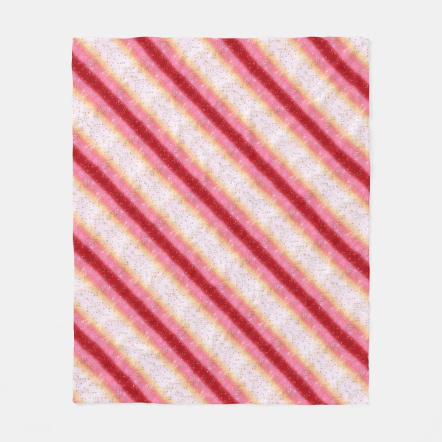 Falln Rosa Sakura Sunrise Fleecefilt (Framsidan)