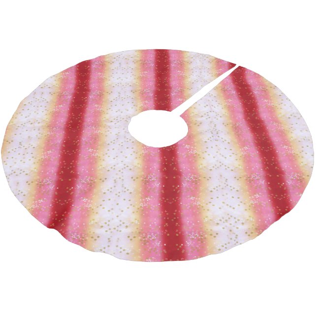Falln Rosa Sakura Sunrise Julgransmatta Borstad Polyester (Vinklad)
