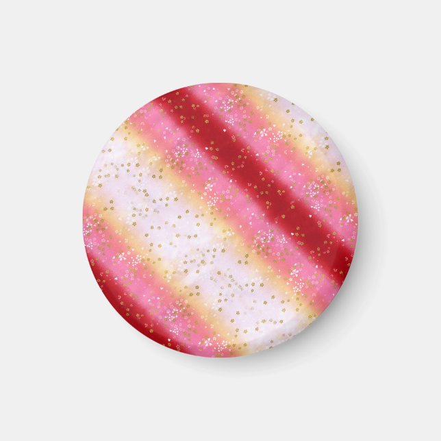 Falln Rosa Sakura Sunrise Magnet (Framsidan)