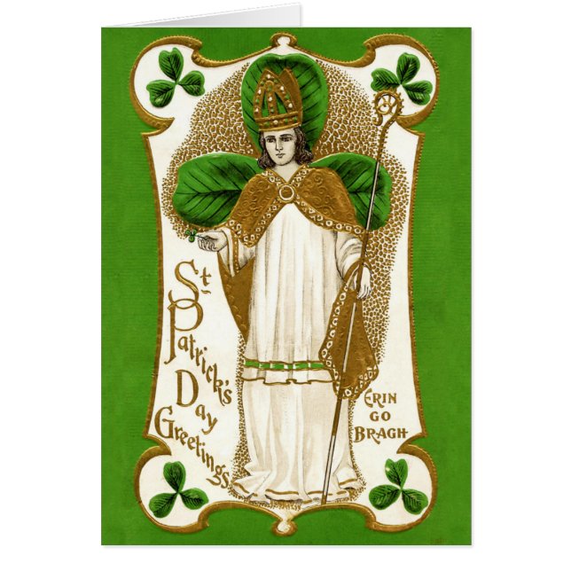 Falln Saint patrick Hälsningskort (Framsidan)