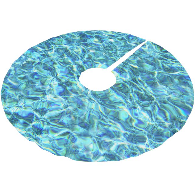 Falln Shimmering Vatten Julgransmatta Borstad Polyester (Vinklad)