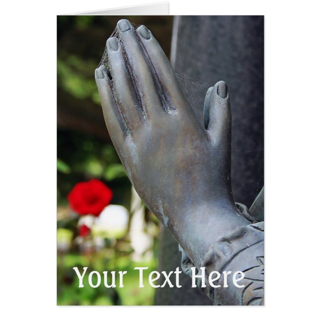 Falln Silent Prayer Hälsningskort (Framsidan)