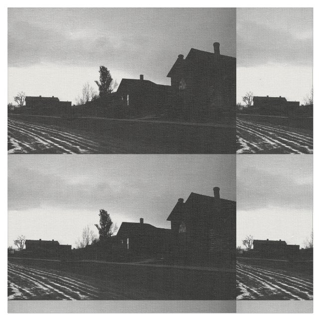 Falln Silhouetted Stillness Tyg (Närbild)