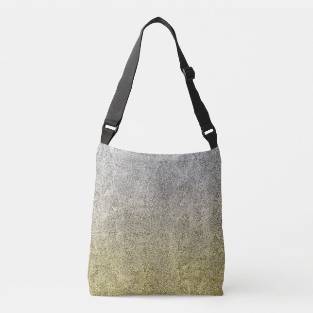 Falln Silver & Guld Glitter-övertoning Axelväska (Framsida)