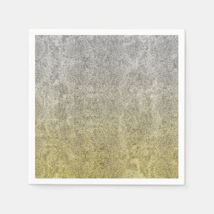 Falln Silver & Guld Glitter-övertoning Pappersservett