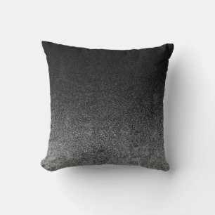 Falln Silver och svart Glitter-övertoning Kudde