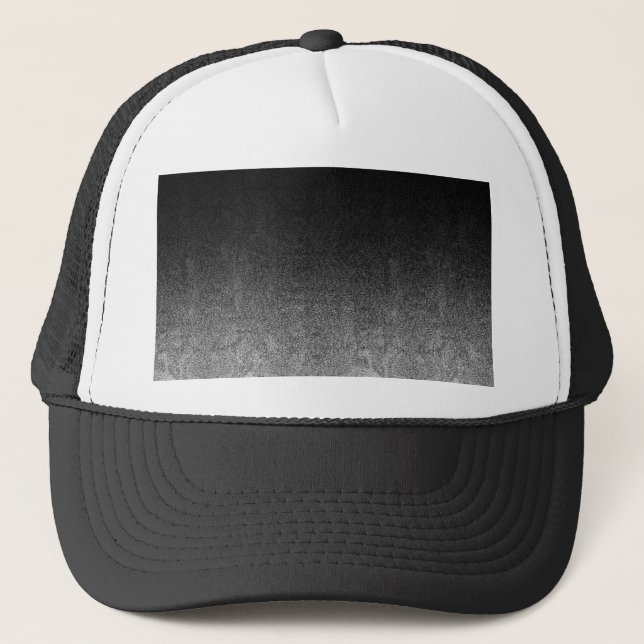 Falln Silver och svart Glitter-övertoning Truckerkeps (Framsida)