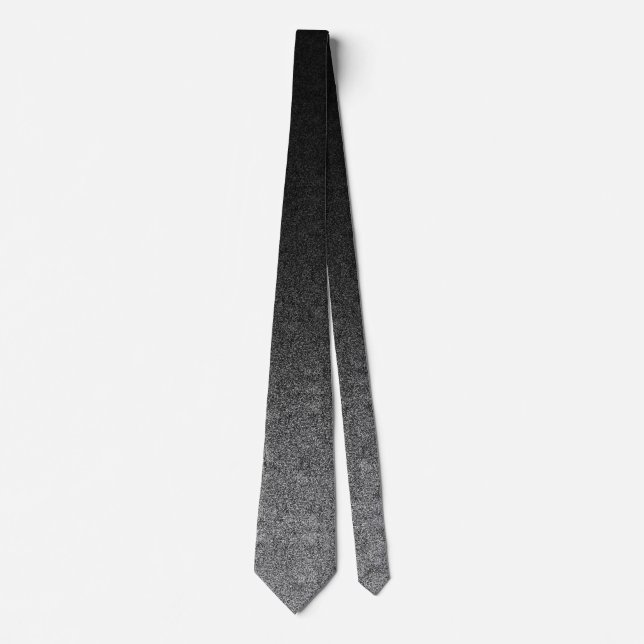 Falln silver & svart glitterlutning slips (Framsida)