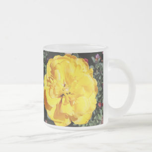 Falln Sunshine Blommigt Frostad Glasmugg